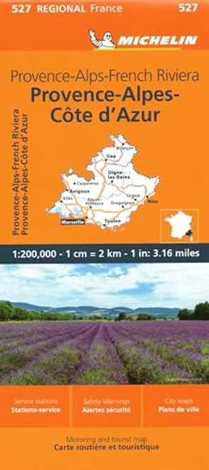 France: Provence-Alps-French Riviera Map 527: Provence-Alps-French Riviera Map 527 (Michelin Maps, 527) (English and French Edition)