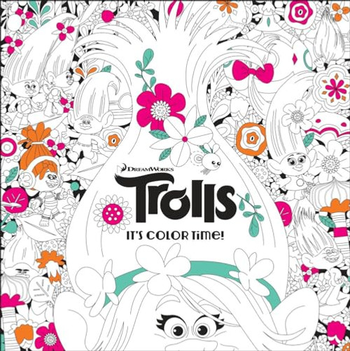 It's Color Time! (DreamWorks Trolls) (Adult Coloring Book)
