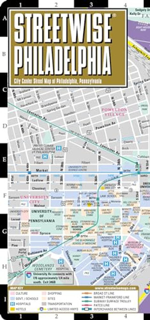 Streetwise Philadelphia Map - Laminated City Center Street Map of Philadelphia, Pennsylvania (Michelin Streetwise Maps)