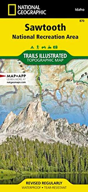 Sawtooth National Recreation Area Map (National Geographic Trails Illustrated Map, 870)