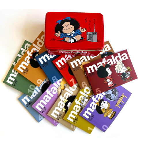 11 tomos de MAFALDA en una lata roja (Edicin limitada) / 11 Mafalda's titles in a red can (Limited Edition) (Spanish Edition)