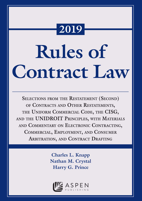 Rules of Contract Law 2019 Edition (Supplements)