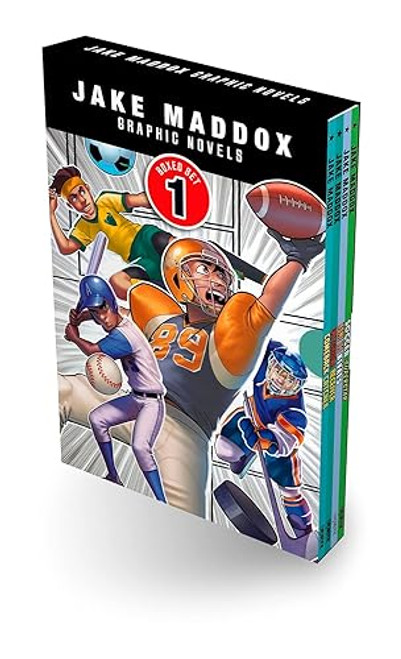 Jake Maddox Graphic Novels Boxed Set 1: Comeback Catcher, Daydream Receiver, Home Ice Rivals, Soccer Superstar