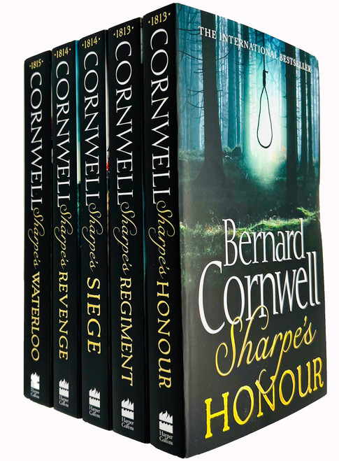 Bernard cornwell the sharpe series 16 to 20 books collection set (honour, regiment, siege, revenge, waterloo)