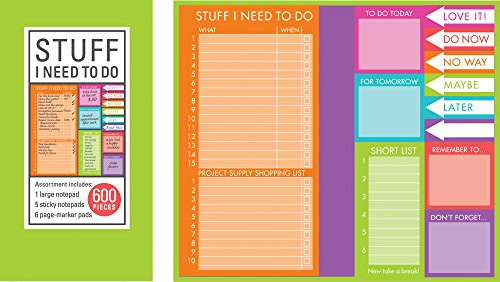 Book of Sticky Notes: Stuff I Need to Do - Brights