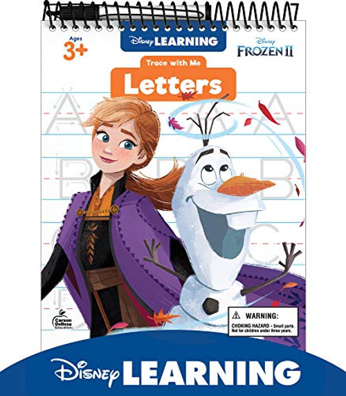 Disney Learning Frozen 2 Trace With Me Letters Tracing Books for Kids Ages 3-5, Preschool Upper- and Lowercase Letter Tracing Wipe Clean Workbook, Dry Erase Handwriting Practice Book for Kids, Pre K +