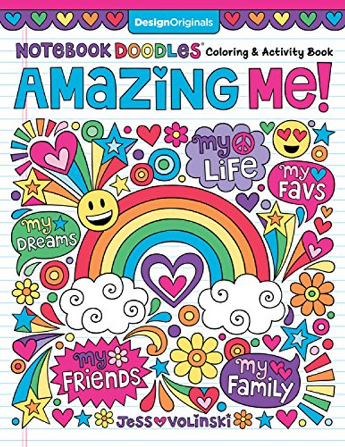 Notebook Doodles Amazing Me!: Coloring & Activity Book (Design Originals) 32 Inspiring Designs; Beginner-Friendly Empowering Art Activities for Tweens, on High-Quality Extra-Thick Perforated Paper