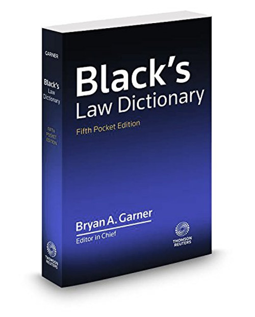 Blacks Law Dictionary, Pocket, 5th Edition