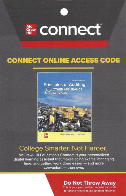 Connect Access Card for Principles of Auditing & Other Assurance Services, 22nd Edition