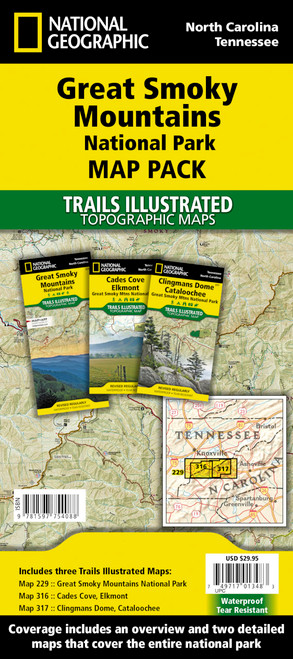 Great Smoky Mountains National Park [Map Pack Bundle] (National Geographic Trails Illustrated Map)
