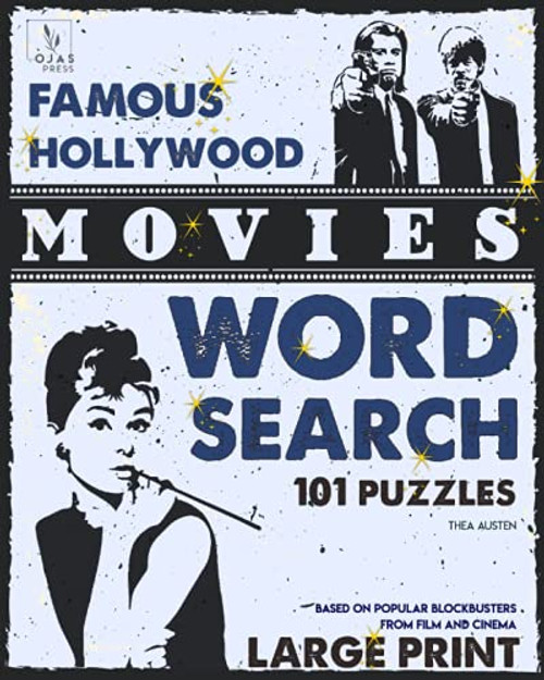Famous Hollywood Movies Word Search Puzzles: Based on Popular Blockbusters from Film and Cinema (Large Print, Themed Word Search Puzzles)