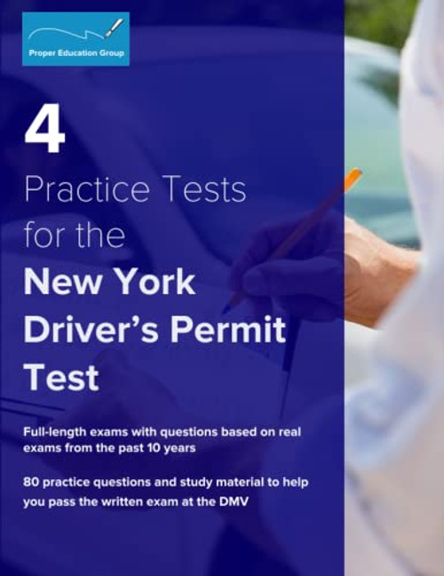 4 Practice Tests for the New York Driver's Permit Test: 80 Practice Questions and Study Materials
