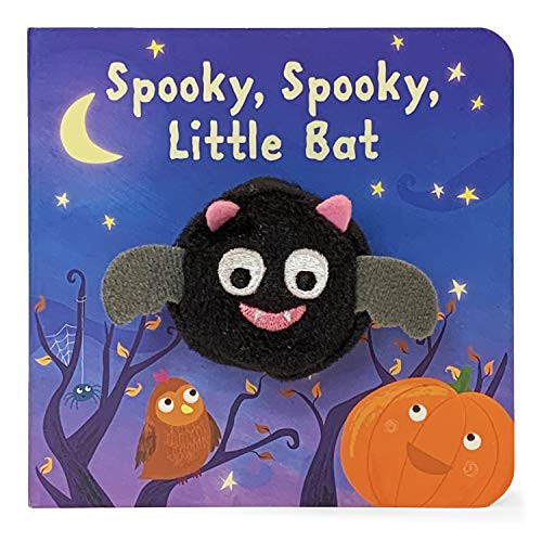 Spooky, Spooky, Little Bat Finger Puppet Halloween Board Book Ages 0-4