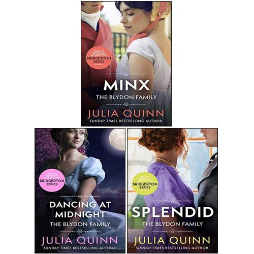 Blydon Family Saga 3 Books Collection Set By Julia Quinn (Dancing At Midnight, Splendid, Minx)