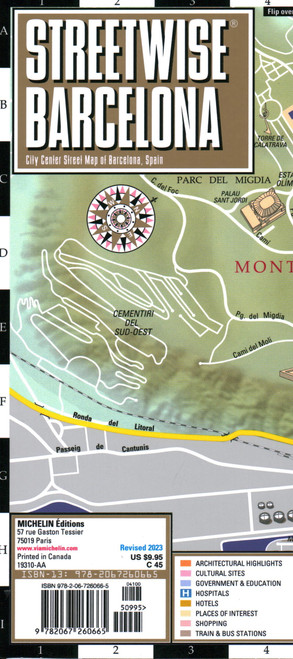Streetwise Barcelona Map - Laminated City Center Street Map of Barcelona, Spain (Michelin Streetwise Maps)