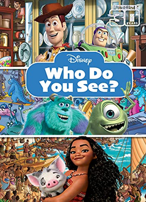 Disney - Toy Story, Moana, Monsters Inc., and More! - Who Do You See? Look and Find Activity Book - PI Kids