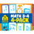 School Zone - Math 3-4 Flash Cards - Ages 6+, 3rd Grade, 4th Grade, Multiplication 0-12, Division 0-12, Math War Multiplication Game Cards, Time & Money, Telling Time, Coin Values, and More