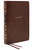 NKJV, Reference Bible, Classic Verse-by-Verse, Center-Column, Leathersoft, Brown, Red Letter, Thumb Indexed, Comfort Print: Holy Bible, New King James Version
