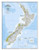 National Geographic New Zealand Wall Map - Classic (23.5 x 30.25 in) (National Geographic Reference Map)