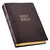 KJV Holy Bible, Super Giant Print Faux Leather Red Letter Edition - Ribbon Marker, King James Version, Dark Brown