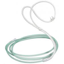 *DISC - USE 400-C07N* CANNULAS OXYGEN NASAL CURVED SOFT TIP ADULT GREEN CRIMP RESIST W/7FT TUBING LF SOFTECH PLUS (50/CS) [122-HUD1874]