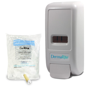 *DISC* SANITIZERS HAND ETHYL ALCOHOL GEL 65% W/ VIT E F/ 800ML BAG COMPLIANCE SOLN MADE USA (1BG 12BG/CS) [100-BB0110-8]