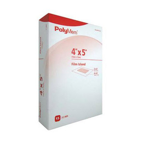 DRESSINGS QUADRAFOAM ADH BORDER FILM WTRPRF 4IN X 5IN POLYMEM (15/BX 4BX/CS) [140-405]