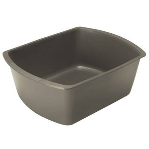 WASH BASINS PLASTIC 6 QUART DISP GREY MADE USA (50/CS) [500-PBW03]