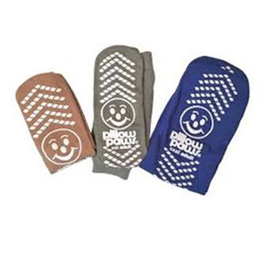 *USE - 600-SL07* SLIPPERS TERRY TREADS SINGLE W/O SOLE ANKLE LENGTH ADULT SIZE 5-7 BLUE (48PR/CS) [149-1096]