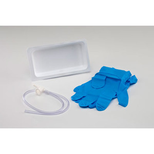 KITS/TRAYS SUCTION TRACH OPEN CATHETERS W/CHIMNEY VALVE WHISTLE TIP GRAD MARKING 2GLV DISP ST 14FR MINI HARDPACK ARGYLE (50/CS) [150-37424]