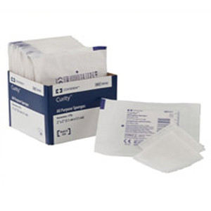 DRESSINGS GAUZE SPONGES ST NON-WOVEN 4PLY 4IN X 4IN CURITY (2/PK 25PK/BX 24BX/CS) [150-8044]