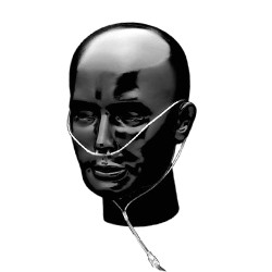 CANNULAS OXYGEN NASAL CURVED TIP ADULT CLEAR LOW FLOW MICRO CRIMP RESIST W/ 7FT TUBING SUNMED (50/CS) [157-1616-7-50]