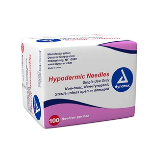 NEEDLES HYPODERMIC DISP ST 22GA X 1IN (100/BX 10BX/CS) [500-NH2201]