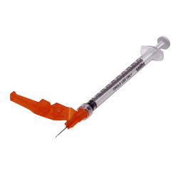SYRINGES SAFETY TB DISP ST 27GA X .5IN 1CC W/O BPA DEHP LF NEEDLE-PRO (100/BX 6BX/CS) [300-S10-2705TB]