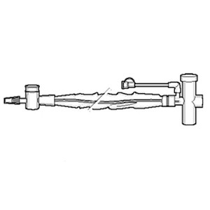 KITS/TRAYS SUCTION TRACH CLOSED SYSTEM T-PIECE 24HR 12FR 12.5IN KIMVENT (20/CS) [018-21513511]