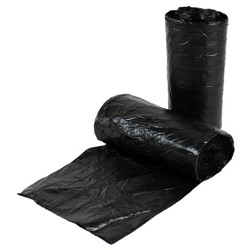 CANS TRASH LINERS 10 GAL BLACK 24IN X 24IN HD M06 MADE USA (50/RL 20RL/CS) [500-24MB-R]
