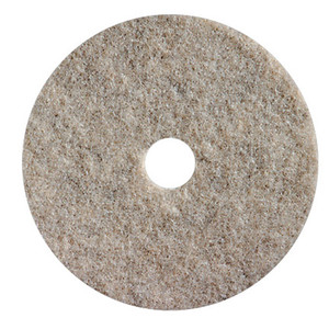 PADS FLOOR BUFFING HIGH SPEED 20IN NATURAL HAIR SYNTH FIBER TAN (5/CS) [500-FLP20-NAT]