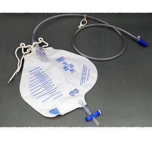 DRAINAGE BAGS W/ANTI-REFLUX DRIP CHAMBER DISP LF DOUBLE HANGER 2000ML (20/CS) [500-DBAG-2L]