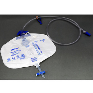 DRAINAGE BAGS W/ANTI-REFLUX LOW PROFILE CHAMBER DISP LF 2000ML (20/CS) [500-DBAG-DD]