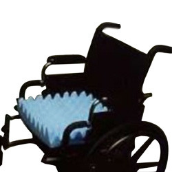 CUSHIONS WHEELCHAIR EGG CRATE BLUE 16IN X 18IN X 2IN (12/CS) [500-EGGWC]