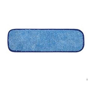 MOPS HEADS FLAT MICROFIBER VELCRO 18IN BLUE COMPLIANCE SOLN (400/CS) [500-HPAM-18M]