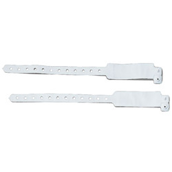 ID BANDS/BRACELET RESIDENT VINYL FITS WRISTS SIZES 4IN-9IN WHITE (500/BX) [500-IDB1]