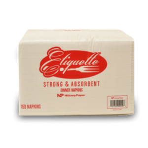 NAPKINS DINNER PAPER DISP 2 PLY 1/8 FOLD 15IN X 17IN (150/PK 20PK/CS) [500-ND82]
