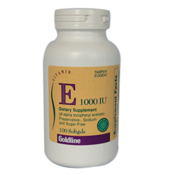 SUPPLEMENTS VITAMINS E 1000IU SOFTGELS MADE USA (100/BTL 12/CS) [PH122]