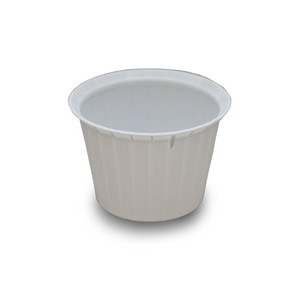CUPS SOUFFLE PLASTIC DISP PORTION RIBBED DURABLE 0.75OZ WHITE COMPLIANCE SOLN (100/SL 50SL/CS 5000/CS) [500-PCS075]