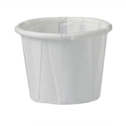 CUPS SOUFFLE PAPER DISP PORTION RIBBED DURABLE MULTI-PLEATS 1OZ WHITE SOLO (250/SL 20SL/CS 5000/CS) [500-PCS100]