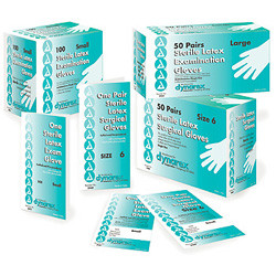 GLOVES EXAM LATEX PF DISP ST PAIRS IND WRAP 240MM SM (50PR/BX 8BX/CS) [500-PR52]