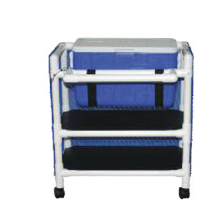 WATER ICE & HYDRATION CARTS & 48QT CHEST 2 SHELVES PVC (EA) [500-PVC-HC3]