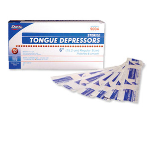 TONGUE DEPRESSORS SENIOR ST 6IN DISP (100/BX 10BX/CS) [500-TDST]