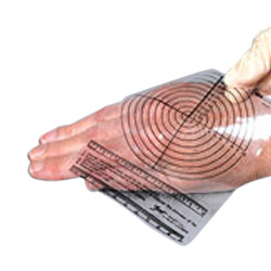 DEVICE MEASURING WOUND DISP LF 4.5IN X 6IN MEDIRULE (250SH/BX 20BX/CS) [500-W250]